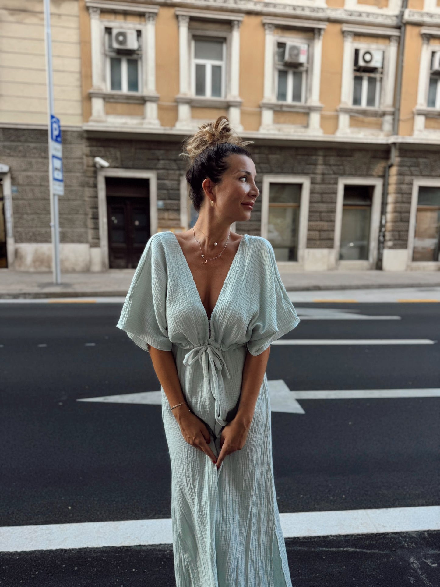 Pulse kimono haljina – bezvremenska elegancija u 100% pamuku